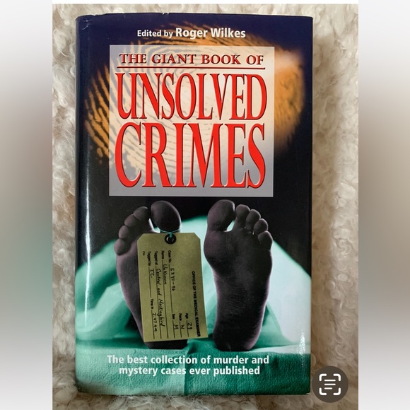 The GIANT OR MAMMOTH Book of “Unsolved Crimes” New Hardcover! - Picture 1 of 2